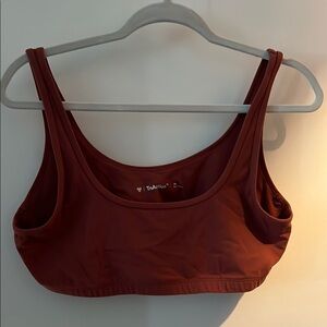 Aritzia TnAction TNABUTTER ™ Minibra Top in Red Argil, XL